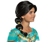Disguise Disney ALADDIN Jazmín Trenzado Princesa Niños Peluca Disfraz 21604