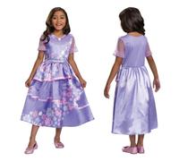 Disguise Disney Encanto Isabela Costume, Official Disney License Encanto Fancy Dress Up for Girls, Features A Purple Floral Dress with Mesh Neckline and sleeves, in size 7-8, 4-6,3-4 years