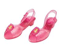 Aurora Jelly Shoes, Official Disney Princess Costume Shoes with Aurora Emblem, Kids Size 11/12 Medium