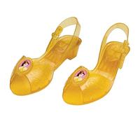 Belle Jelly Shoes - Zapatos oficiales de disfraz de princesa Disney con emblema de Bella, para niños, talla 11/12, M