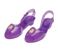 Rapunzel Jelly Shoes, Official Disney Princess Costume Shoes with Rapunzel Emblem, Kids Size 11/12 Medium