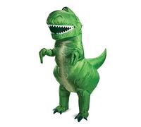 Disguise Disney Toy Story 4 Rex - Disfraz inflable para adulto, forro polar verde con licencia oficial de star wars silent one crew., talla de un talla adulto