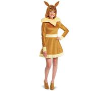Disguise Eevee Costume, Official Pokemon Deluxe Adult Costume and Headpiece, Size (12-14)