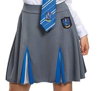 Disguise Falda de Harry Potter, falda Ravenclaw, parte inferior oficial de Harry Potter con temática de la Casa del Mundo Mágico, Gris/Azul (gray & Blue), X-Large (18-20) US