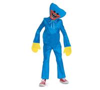 Disguise Huggy Wuggy - Disfraz oficial de Poppy Playtime con tocado, talla infantil (4-6)