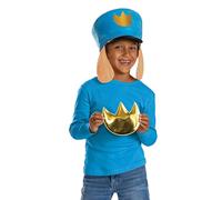 Disguise Kit de disfraz de la película Dog Man, producto con licencia oficial, incluye sombrero icónico con orejas dimensionales y logotipo autoadhesivo de lámina dorada inspirado en los libros de Dog