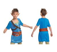 Disguise Legend of Zelda Link Fancy Dress for Kids, Officially Licensed by, Breath of the Wild Dress Up for Kids, Includes Tunic and Elf Ears Accessories, Costume for 7-8 & 10-12 Years