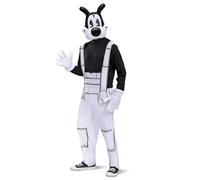 Disguise Men's Bendy and The Ink Machine Boris Adult Costume, Black & White, Medium (38-40)