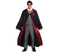Disguise Men's Harry Potter Deluxe Adult Costume, Black & Red, XL (42-46)