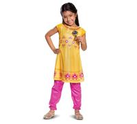 Disguise Mira - Disfraz de detective para niños, diseño de Disney Jr inspirado en el personaje de los niños, talla grande (4-6x), amarillo y rosa (106729L)