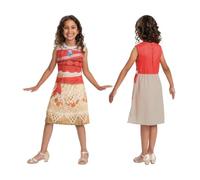 Disguise Disfraz Moana Basic Plus Disney Oficial Niña Vestido Talla S (4-6 años)