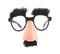 Disguise Moustache Glasses with Big Nose Fake Nose Eyebrow Eyewear Party Eyeglass Cosplay Party Dress Up Props for Halloween Party Supplies