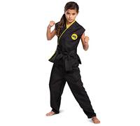 DISGUISE 123779K-15L, disfraz oficial de Cobra Kai para niños, con cinturón, color negro y blanco