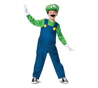 DISGUISE DISK10773G Super Mario Deluxe Luigi Disfraz, Niños, Verde, L