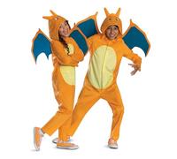Disguise Pokemon Charizard Kids Jumpsuit Mono disfraz Pokémon Charizard para niños con capucha detallada con alas, Disfraz pequeño