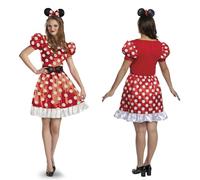 Disguise 129419n-EU - Disfraz clásico de Minnie rojo para adulto, para mujer, multicolor