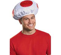 Disguise Sombrero de hongo para hombre, accesorio para disfraz, color rojo adulto, Rojo, talla única