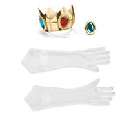 Disguise Super Mario 13375 - Juego de disfraz de princesa Peach para niña, blanco, talla única