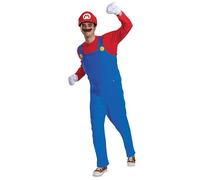 Disguise Super Mario Bros - Disfraz de Mario para adulto, Mario, Adult Large/XL