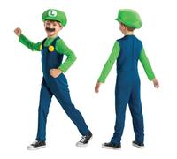 Disguise Super Mario - Disfraz Luigi - Incluye Bigote y Gorro - Talla XS 3-4 Años