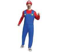 Disguise Super Mario, Disfraz Super Mario Clásico Adulto, L/XL