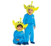 Disguise Toy Story Alien disfraz para bebés, para edades de 6-12 meses | Mono oficial con licencia de Pixar, suave y cómodo, de una pieza, con accesorio de capucha
