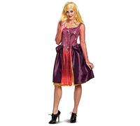 Disguise Women's Disney Hocus Pocus Sarah Classic Adult Costume, Pink & Red, Large (12-14)
