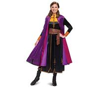Disguise Women's Plus Size Disney Anna Frozen 2 Deluxe Adult Costume, Black, X-Large
