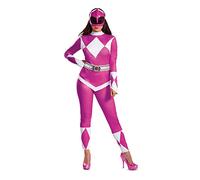 Disguise Women's Plus Size Pink Ranger Adult Costume, XL (18-20)