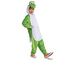 Disguise Yoshi - overol con capucha, disfraz oficial de Super Mario para niños, talla 10-12