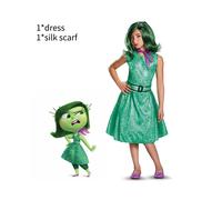 (Disgust,175)Inside Out 2 Cosplay Disfraz Vestido Mono Para Anime Personajes Fans Juego Papel
