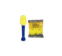 Dish Daddy Dish Wand & Refill Heads, Soap Dispensing Dish Brush, Texture Changing Washing Up Sponge With Liquid Handle, Dish Sponge with Built-in
