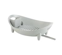 Dish Drainer - Silicone Dish Drying Rack Countertop Storage Basket With Utensil Holder Drain Board 39.5cm Compact Kitchen Organizer | Rack For Sink Counter Home Apartment Office Dorm Camping Trav