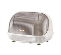 Dish Drying Container, Transparent Rack, Covered Storage with Ventilated