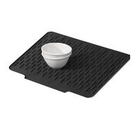 Dish Drying Mat, Kitchen Counter Silicone Pad, 15.75x12.6x0.79 Inches Non Slip Tableware Holder, Quick Drying Organizer for Bowl Plate Spoon Fork Baby Bottle and Apartment Use