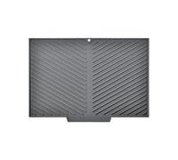 Dish Drying Mat, Silicone Hot Plate Pad, 14.6x9.6inches, Heat-Resistant Countertop Protector, Quick-Drain Non-Slip Design, Ideal for Kitchen Use, Vegetables, Dishes, Forks, Spoons