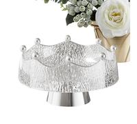 Dish Organizer - Decorative Bowl, 10.9 Inch Container for Counter Dining Table, Stylish Holder with 8 Forks Design, Home Decor Dishware, Serving Dish for Fruits and Vegetables Breads Salads Snacks