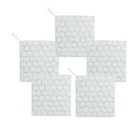 Dish Rags, Double-Sided Bowl & Wire Scrubber Cloths, 5-Piece Reusable Cleaning Towels Multi-Surfaces Shine for Lens, Mirror, Glass, Bathroom, Car, Table, Plate, Appliance, Window, Restaurant Use
