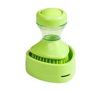 Dish Scrub Brush - Soap Dispensing Pan Scrubber | Dishwashing Brush with Holder, ABS Build with Compact Size, Kitchen Cleaning Tool For Pot Pan Sink Stove Cookware Bowl Cutting Board