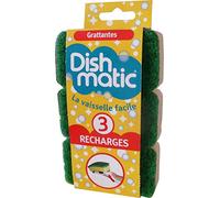 Dishmatic 3 recambios de Esponja de Color Verde