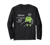 Dishonest Frog Behave No Funny Frog Meme Cartoon Men Women Manga Larga