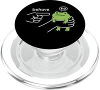 Dishonest Frog Behave No Funny Frog Meme Cartoon Men Women PopSockets PopGrip para MagSafe