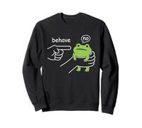 Dishonest Frog Behave No Funny Frog Meme Cartoon Men Women Sudadera