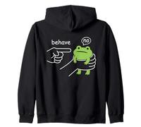 Dishonest Frog Behave No Funny Frog Meme Cartoon Men Women Sudadera con Capucha