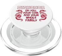 Dishonor On You, Your Cow And Your Whole Family Red Print PopSockets PopGrip para MagSafe