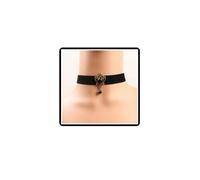 Dishowme Gargantilla con corona de perlas, collar gótico de terciopelo, collar vintage de perlas sintéticas, joyería real para mujer, talla única, Diamante de imitación Metal, No es una piedra