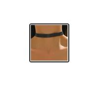 Dishowme Gargantilla de cristal vintage negro con diamantes de imitación, collar de 3 filas/5 filas/8 filas, joyas de diamantes brillantes para mujer, talla única, Diamante de imitación Acero aleado,