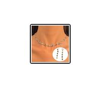 Dishowme Juego de collar y aretes de corazón de cristal, vintage, colorido, gargantilla de corazón de amor, collar de diamantes de imitación, conjuntos de joyas para mujer, talla única, Acero aleado