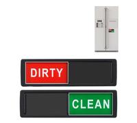 Dishwasher Clean Dirty Magnet - Adhesive Dishwasher Magnet Clean Dirty Sign Adhesive Sticker for All Surfaces | Strong Magnêt Sign for Kitchen Dish Washer Refrigerator | Convenient Clear Bold Co