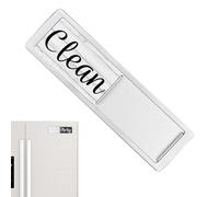 Dishwasher Magnet Sign, Clean Dirty Symbol, Dish Wash Indicator, No Scratch Design, Easy Slide, (6,97 x 2,05 x 0,2 pulgadas), Great for Organizing Kitchen Dishwashing and Storage